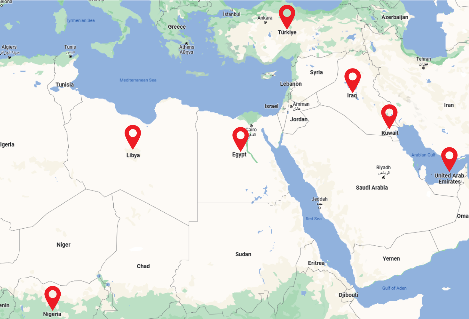 map locations